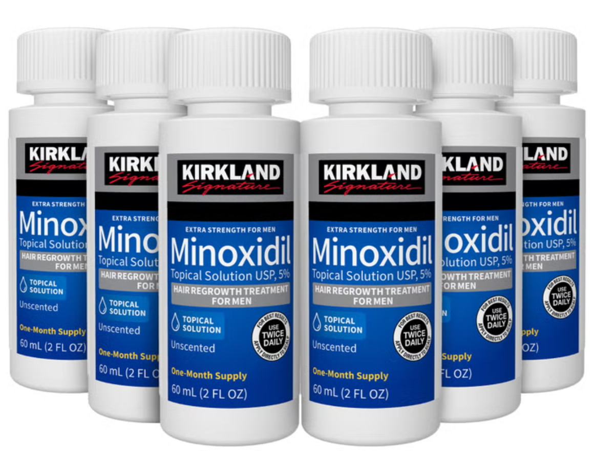 Kirkland Signature Minoxidil 5% Extra Strength Hair Regrowth Treatment – 6 Month Supply